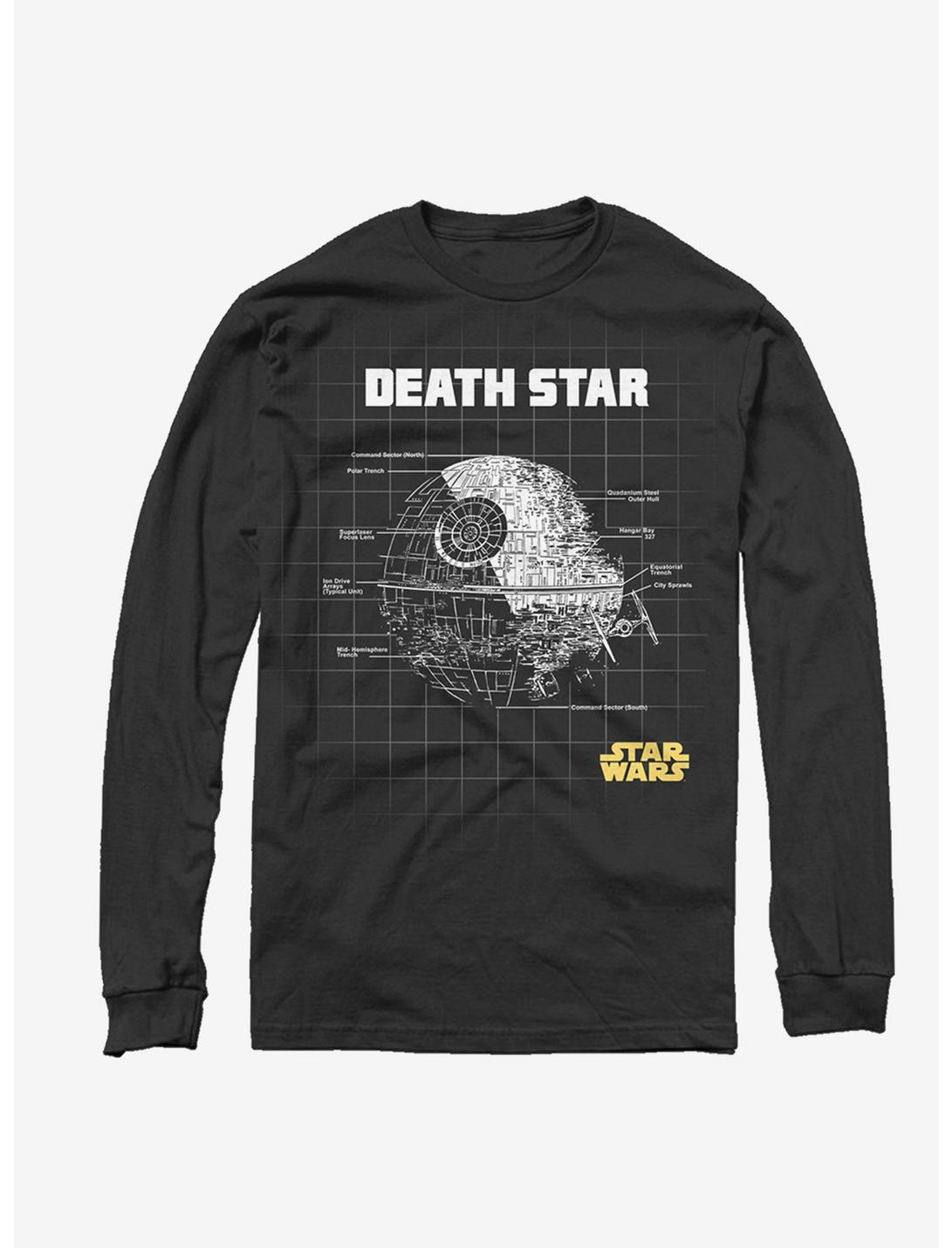 Star Wars Star Schematics LS Long-Sleeve T-Shirt, BLACK, hi-res
