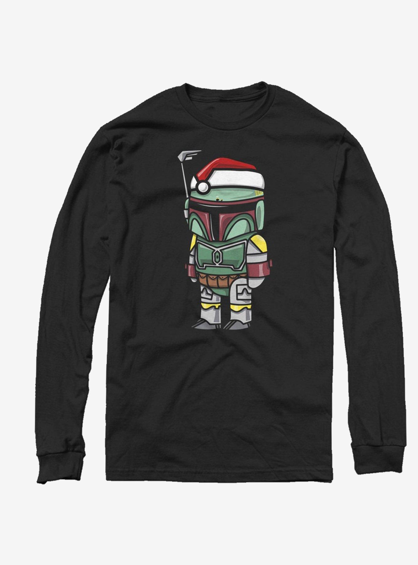 Star Wars Boba Santa Long-Sleeve T-Shirt, BLACK, hi-res