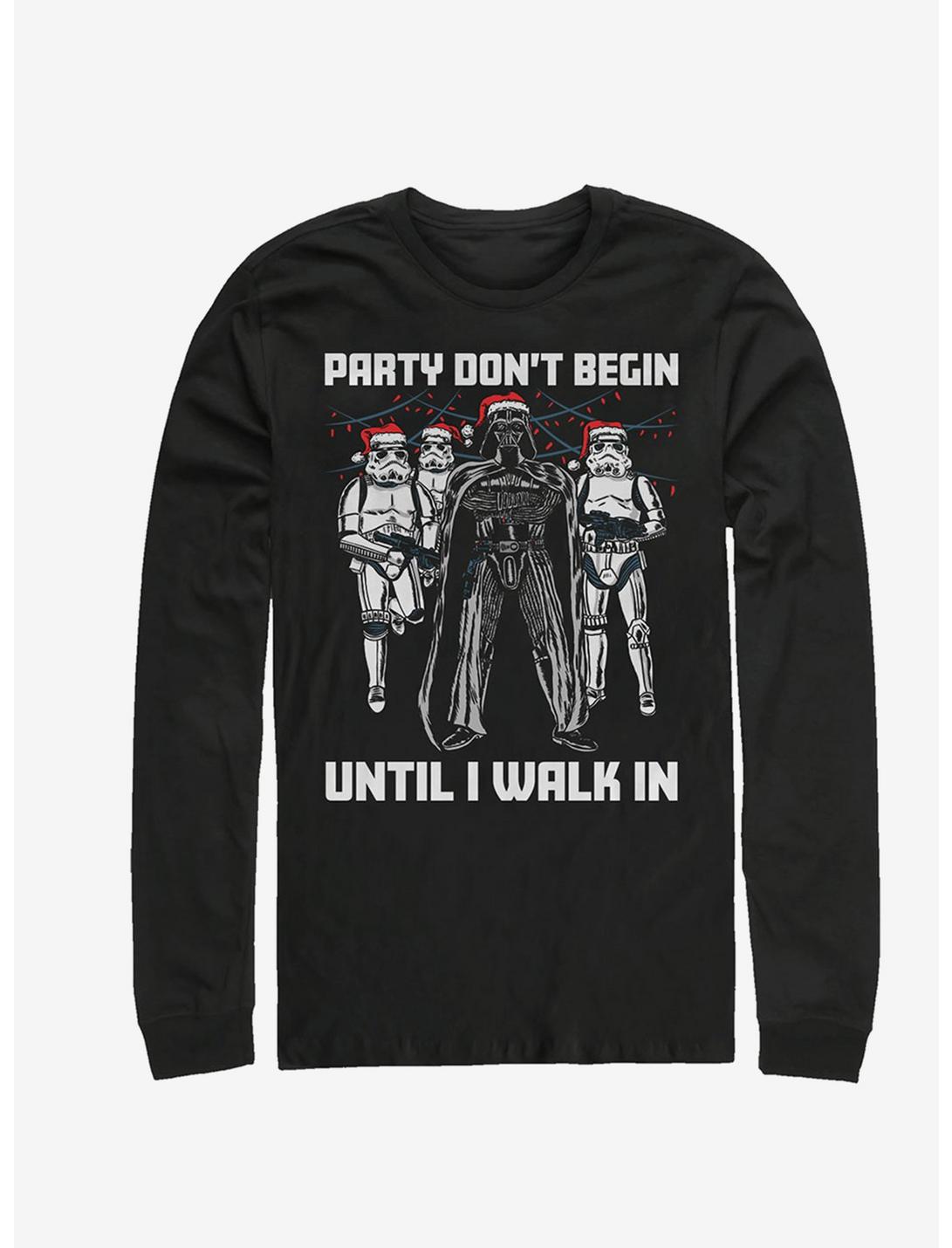 Star Wars Party Don't Begin Long-Sleeve T-Shirt, BLACK, hi-res