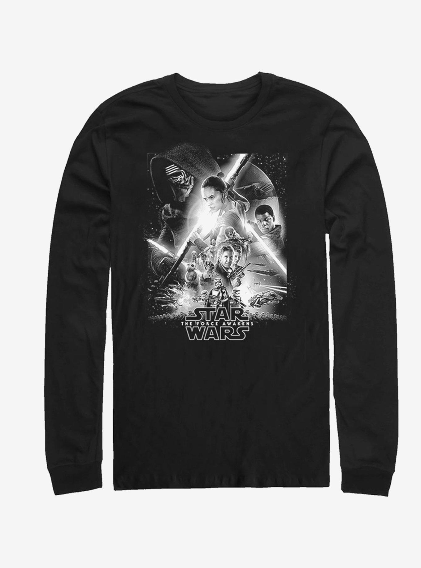 Star Wars Awakens Poster Long-Sleeve T-Shirt, BLACK, hi-res