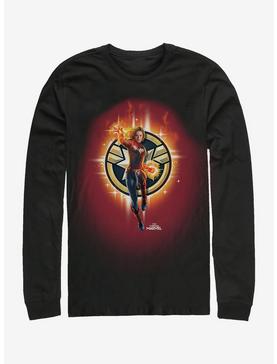 Marvel Captain Marvel Flame Logo Long-Sleeve T-Shirt, , hi-res