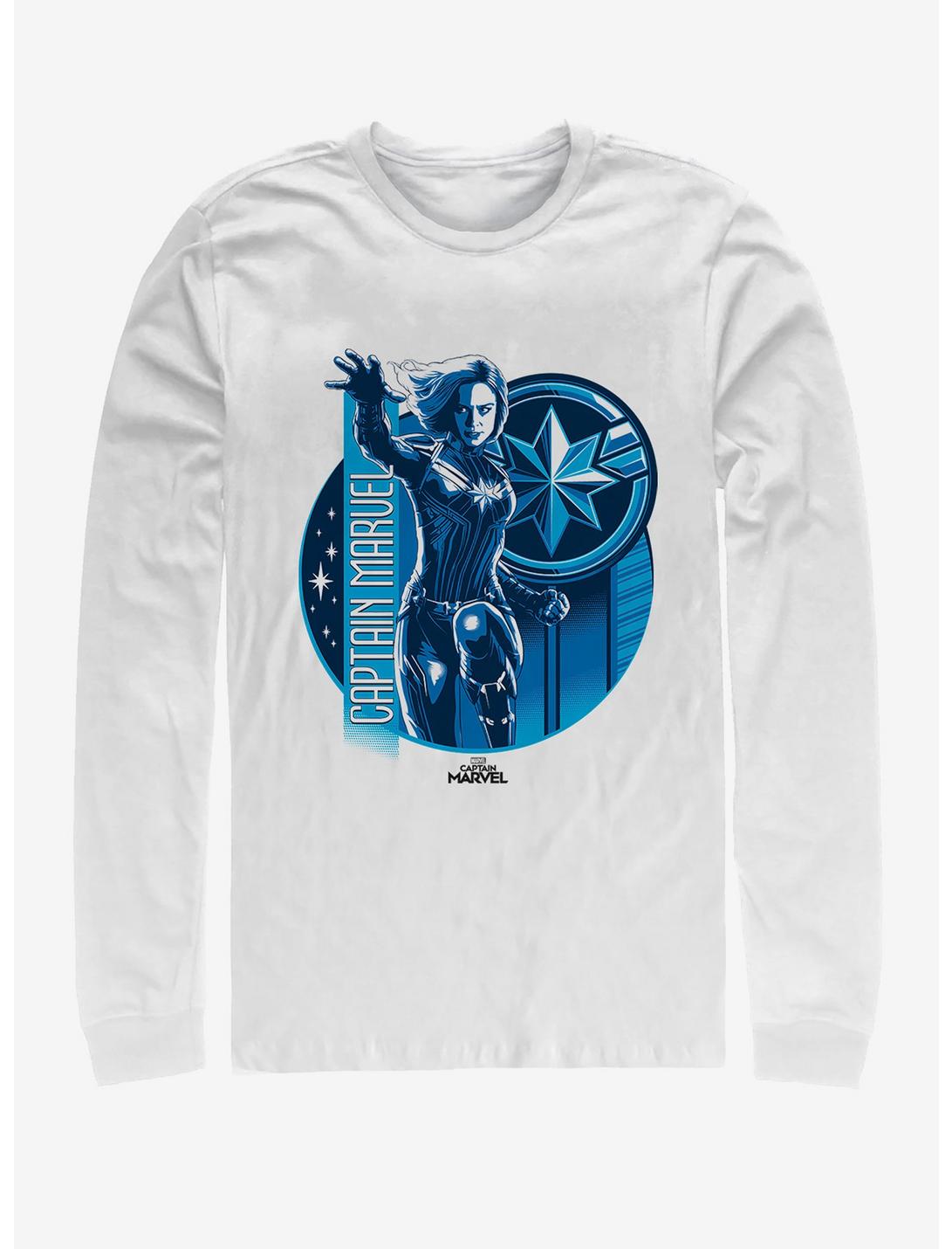 Marvel Captain Marvel Spirit Force Long-Sleeve T-Shirt, WHITE, hi-res