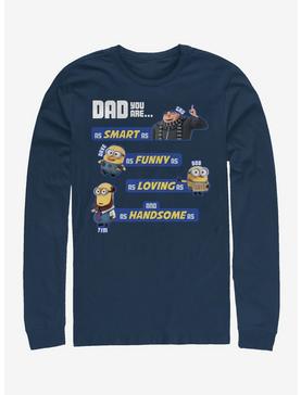Plus Size Minions As Dad As Long-Sleeve T-Shirt, , hi-res