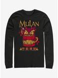 Disney Mulan Stone Mushu Long-Sleeve T-Shirt, BLACK, hi-res