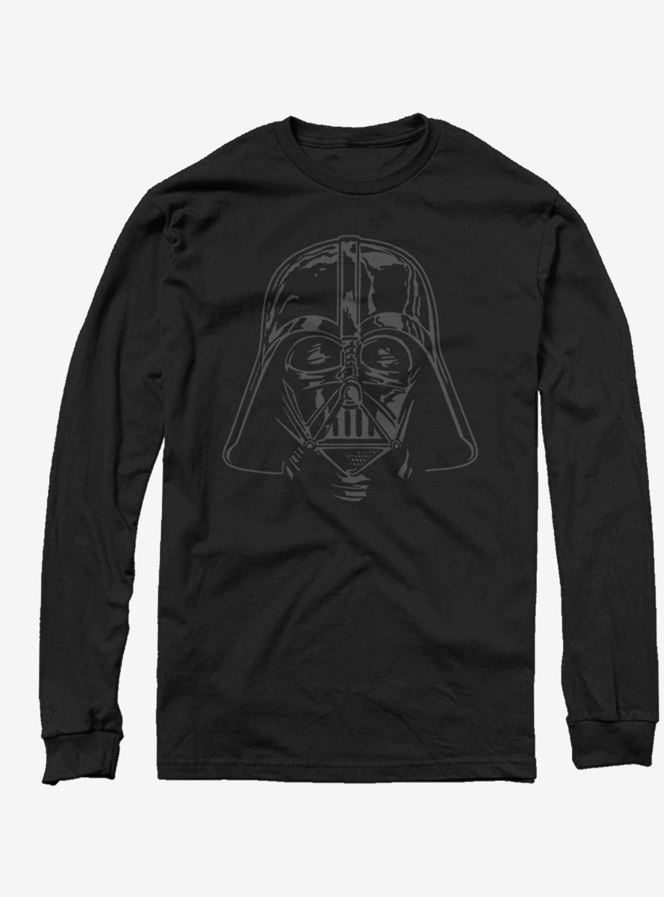 Star Wars Darth Vader Face Long-Sleeve T-Shirt, BLACK, hi-res