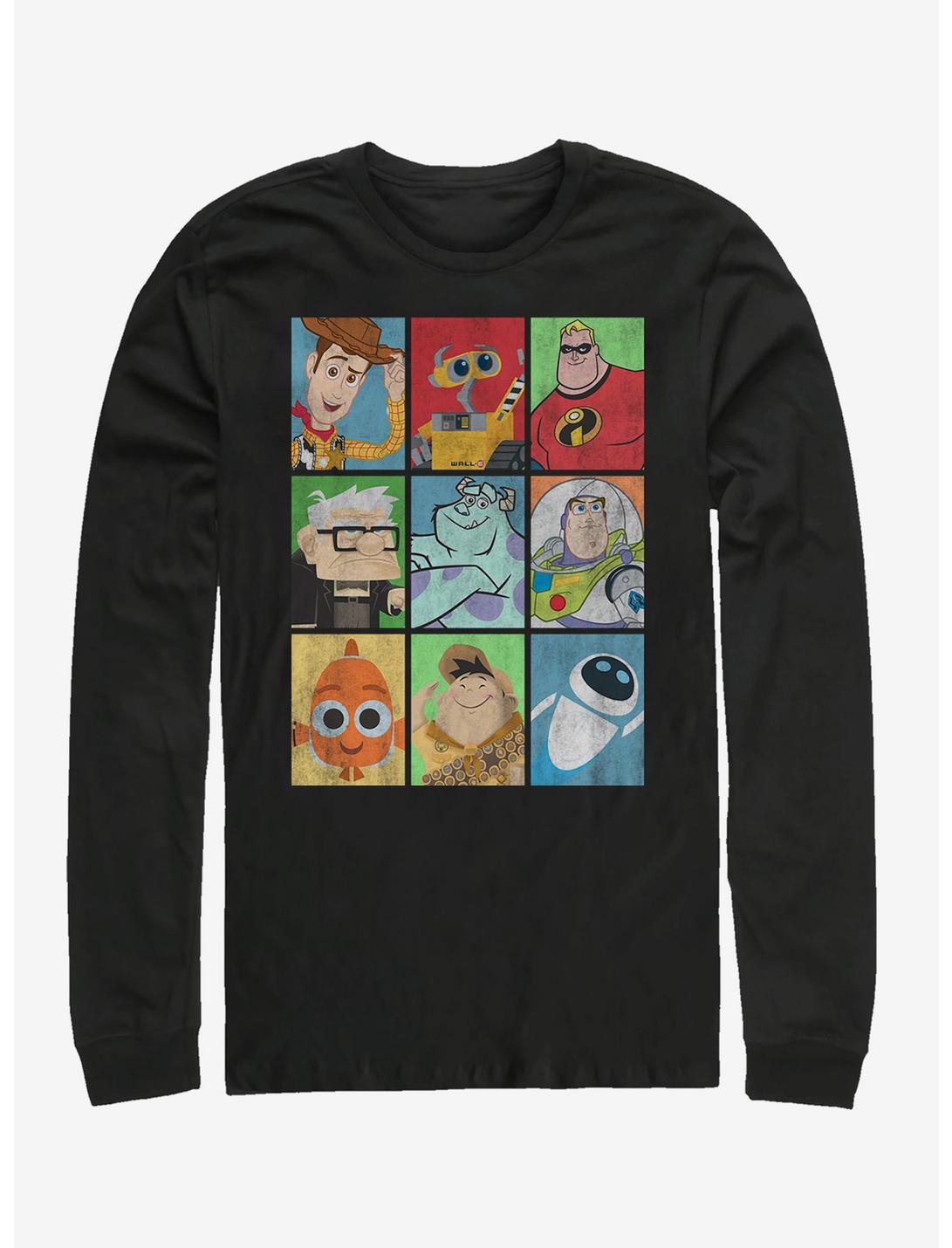 Disney Pixar Lineup Long-Sleeve T-Shirt, BLACK, hi-res