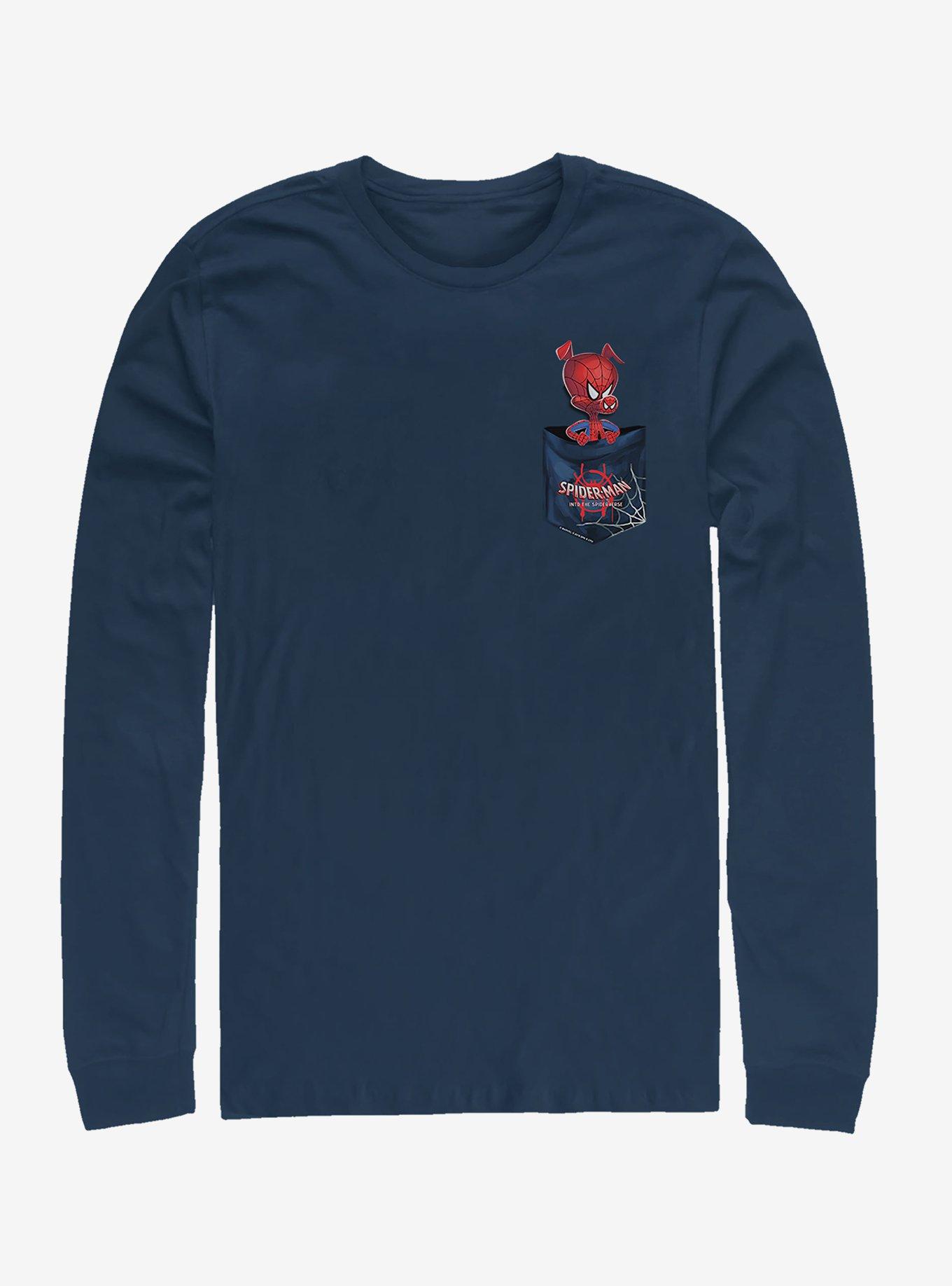 Marvel Spider-Man Spider-Ham Long-Sleeve T-Shirt, NAVY, hi-res