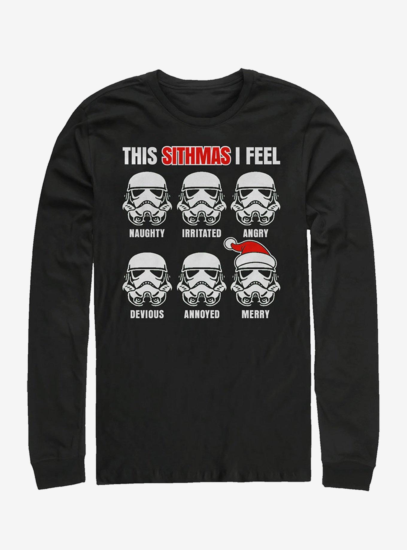 Star Wars Sithmas Feelings Long-Sleeve T-Shirt, BLACK, hi-res