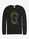 Marvel Black Panther Jaguar Crest Long-Sleeve T-Shirt, BLACK, hi-res