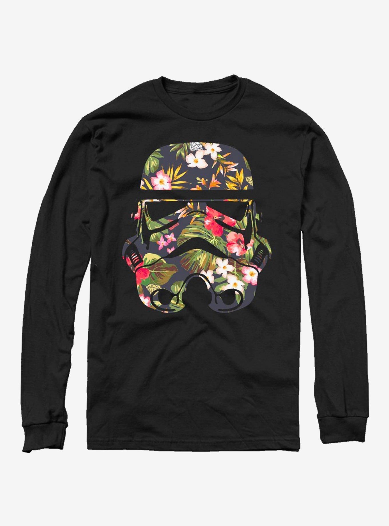 Star Wars Storm Flowers Long-Sleeve T-Shirt, BLACK, hi-res