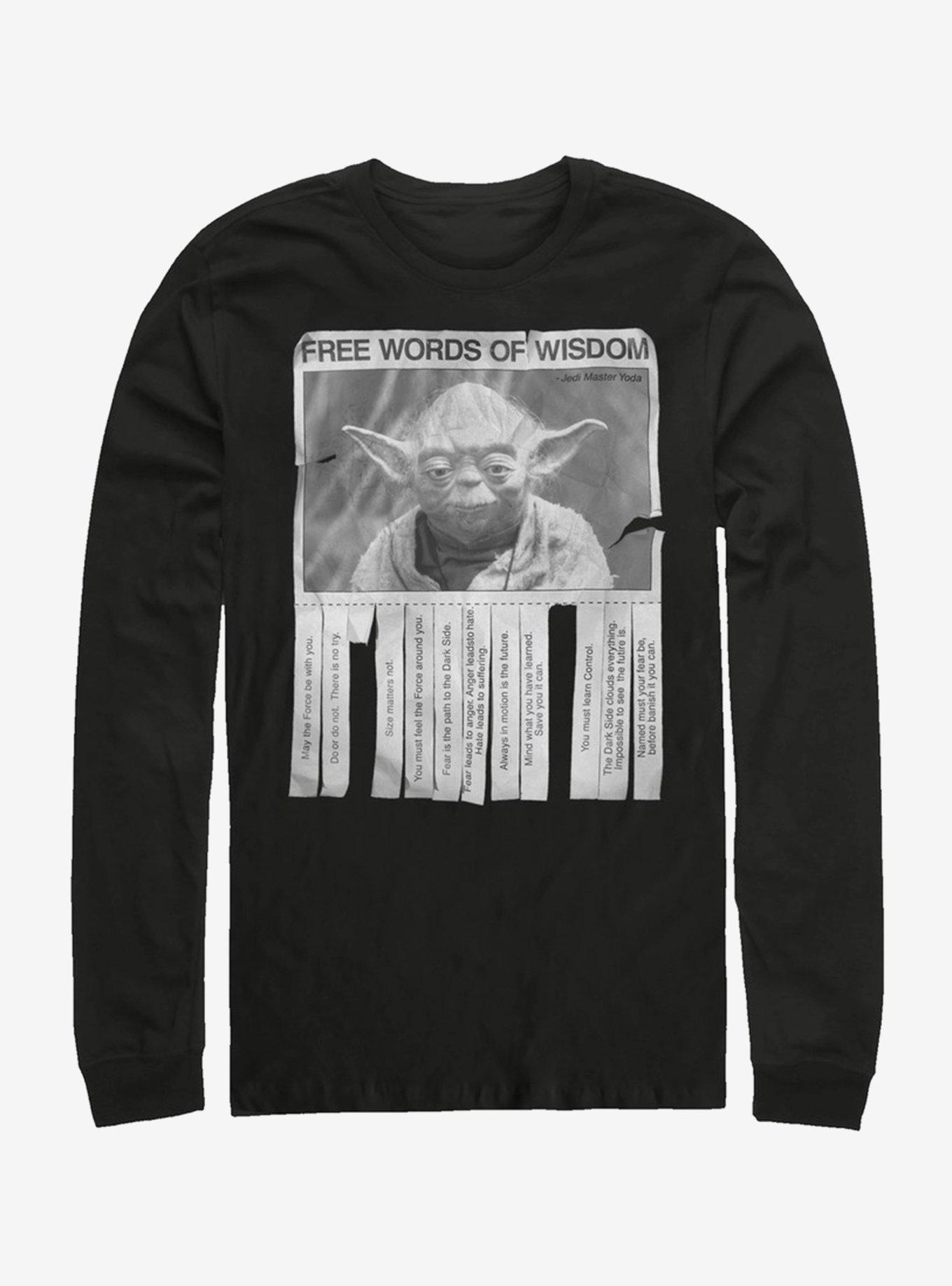 Star Wars Words of Wisdom Long-Sleeve T-Shirt