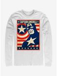 Marvel Captain America Da Poster Long-Sleeve T-Shirt, WHITE, hi-res