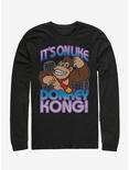 Nintendo Donkey Kong It's On Long-Sleeve T-Shirt, BLACK, hi-res