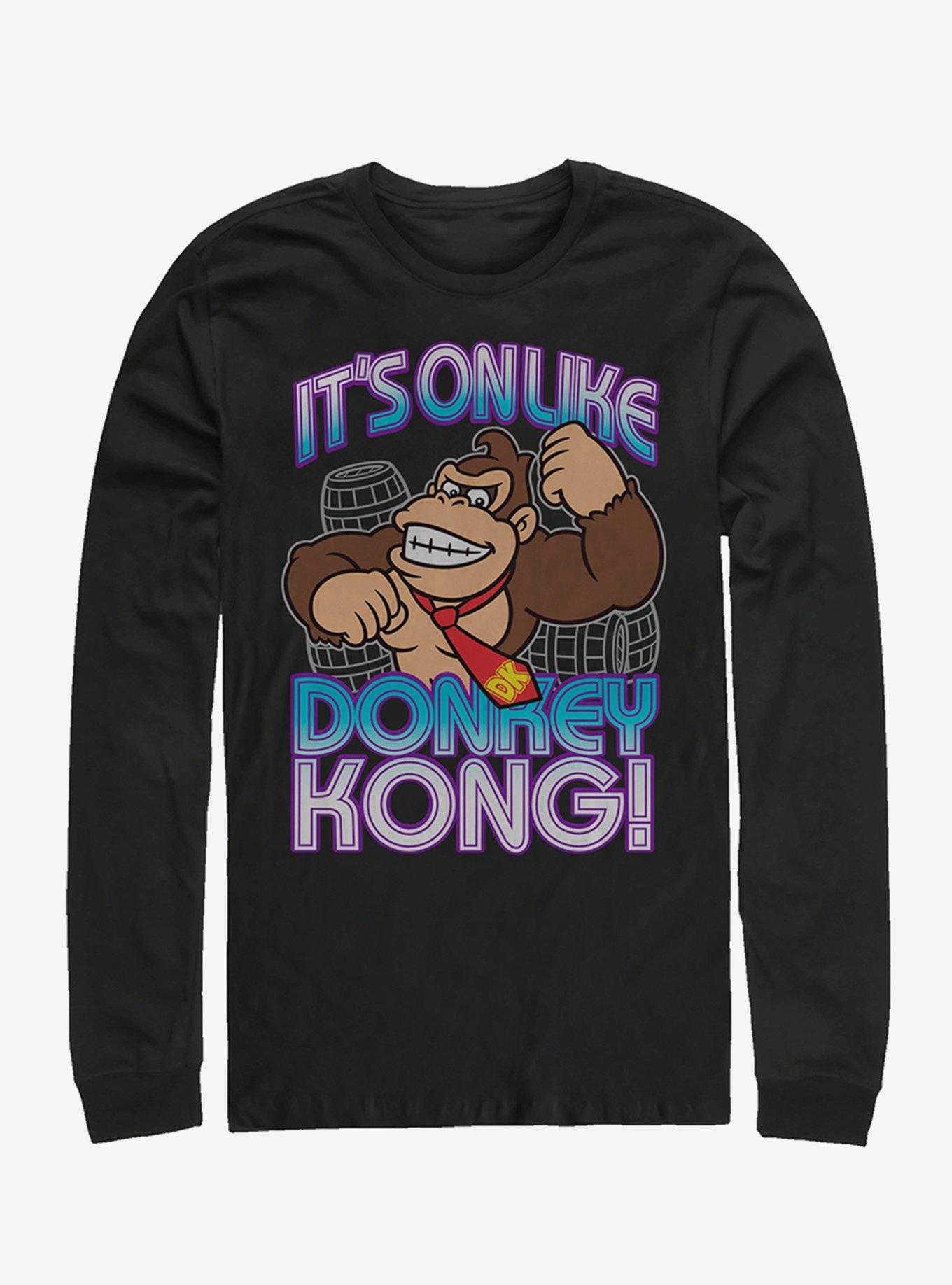 Nintendo Donkey Kong It's On Long-Sleeve T-Shirt, , hi-res