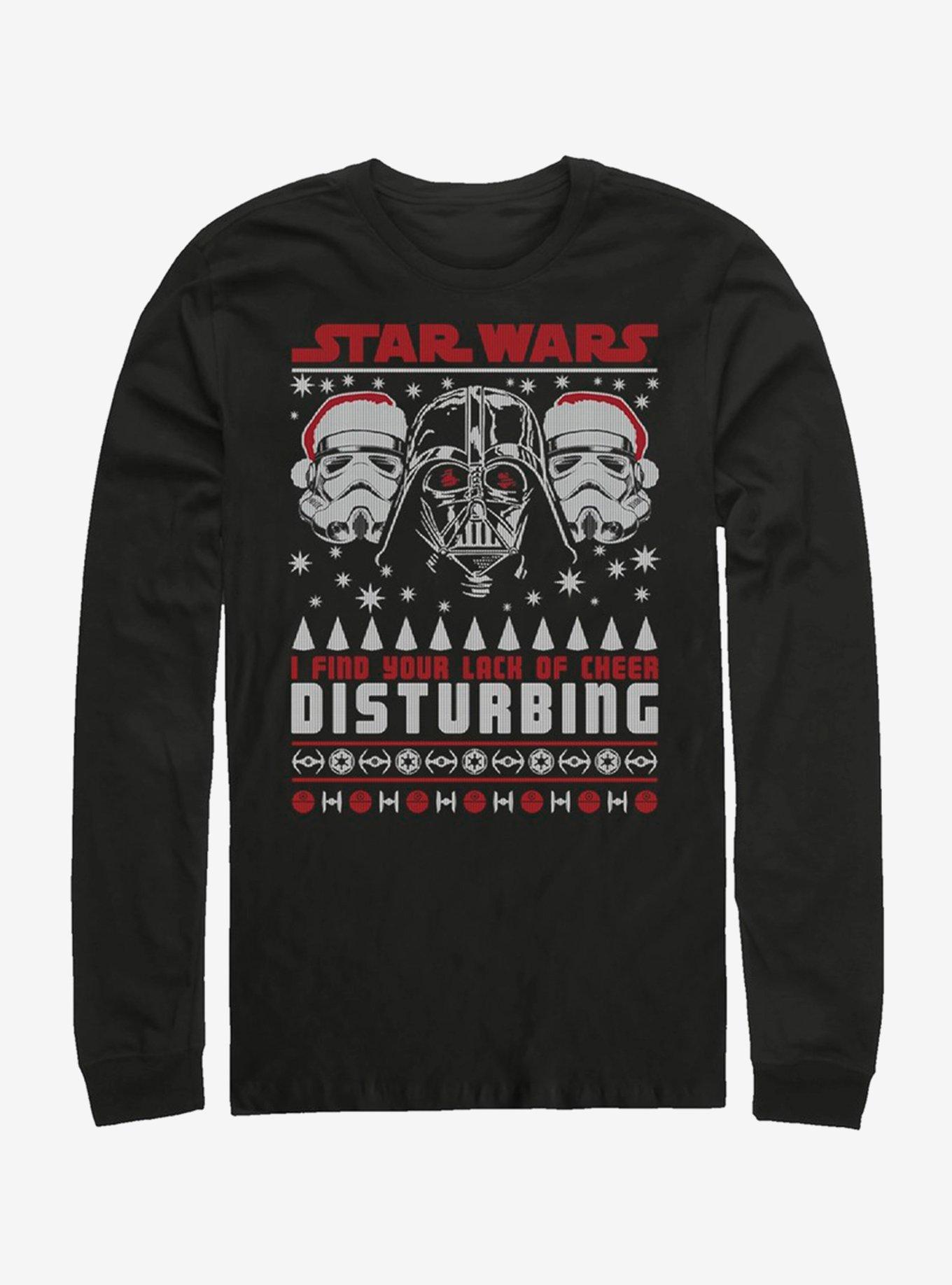 Star Wars Disturbing Sweater Long-Sleeve T-Shirt, BLACK, hi-res