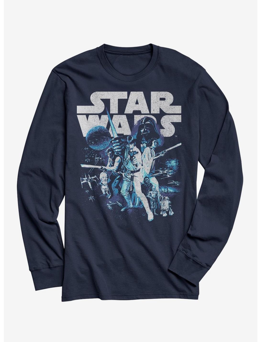 Star Wars Keep It Vintage Long-Sleeve T-Shirt, NAVY, hi-res