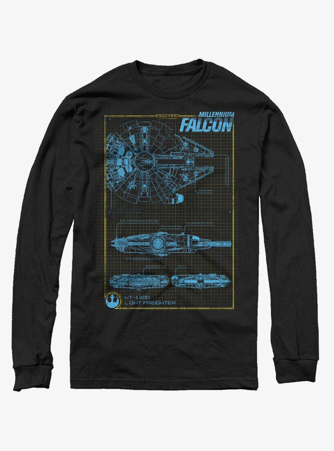 Star Wars Updated MF Schematics Long-Sleeve T-Shirt, , hi-res