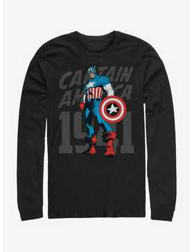 Marvel Captain America Decades Cap Long-Sleeve T-Shirt, , hi-res