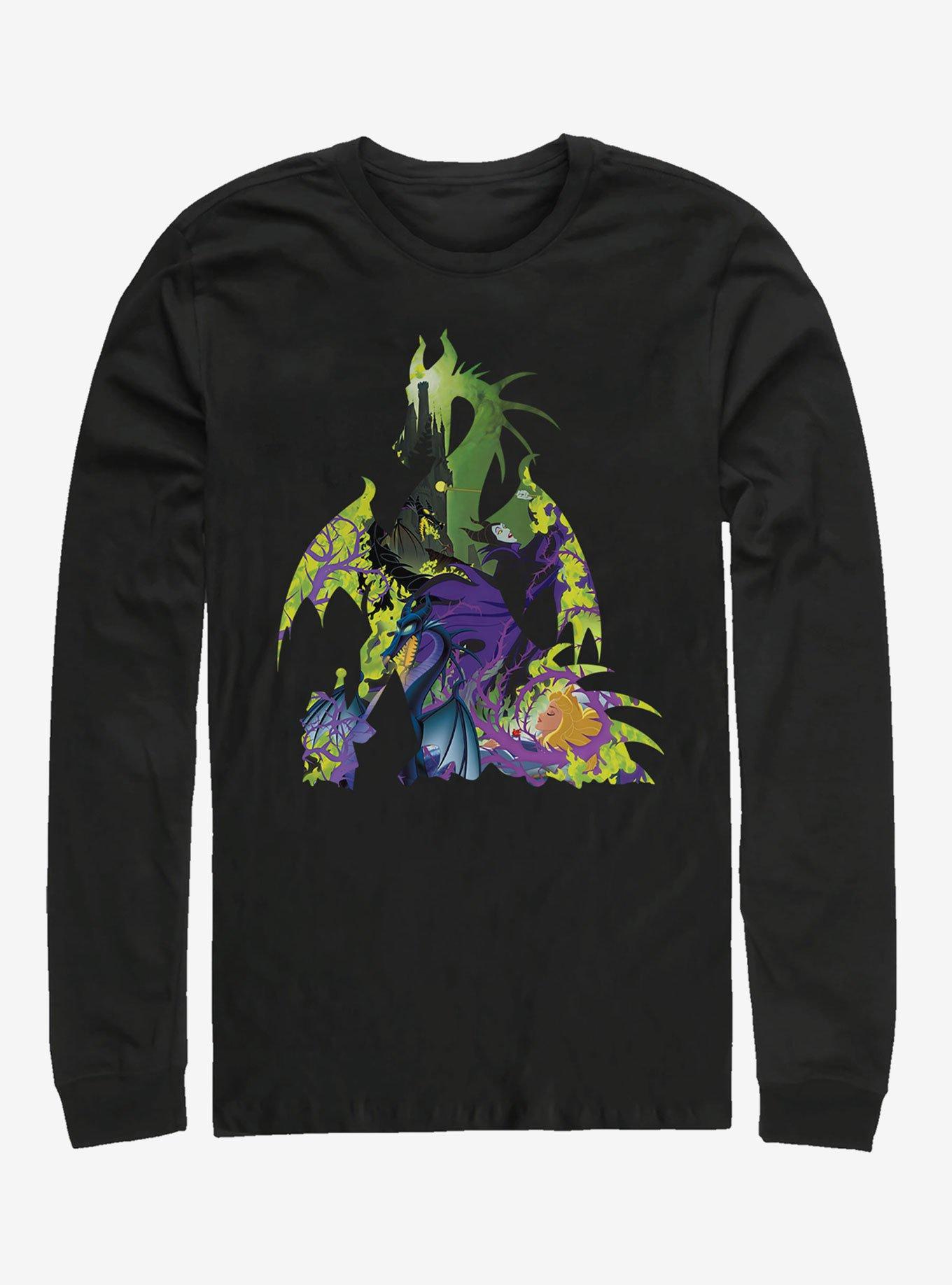 Disney Sleeping Beauty Maleficent Dragon Form Long-Sleeve T-Shirt, BLACK, hi-res