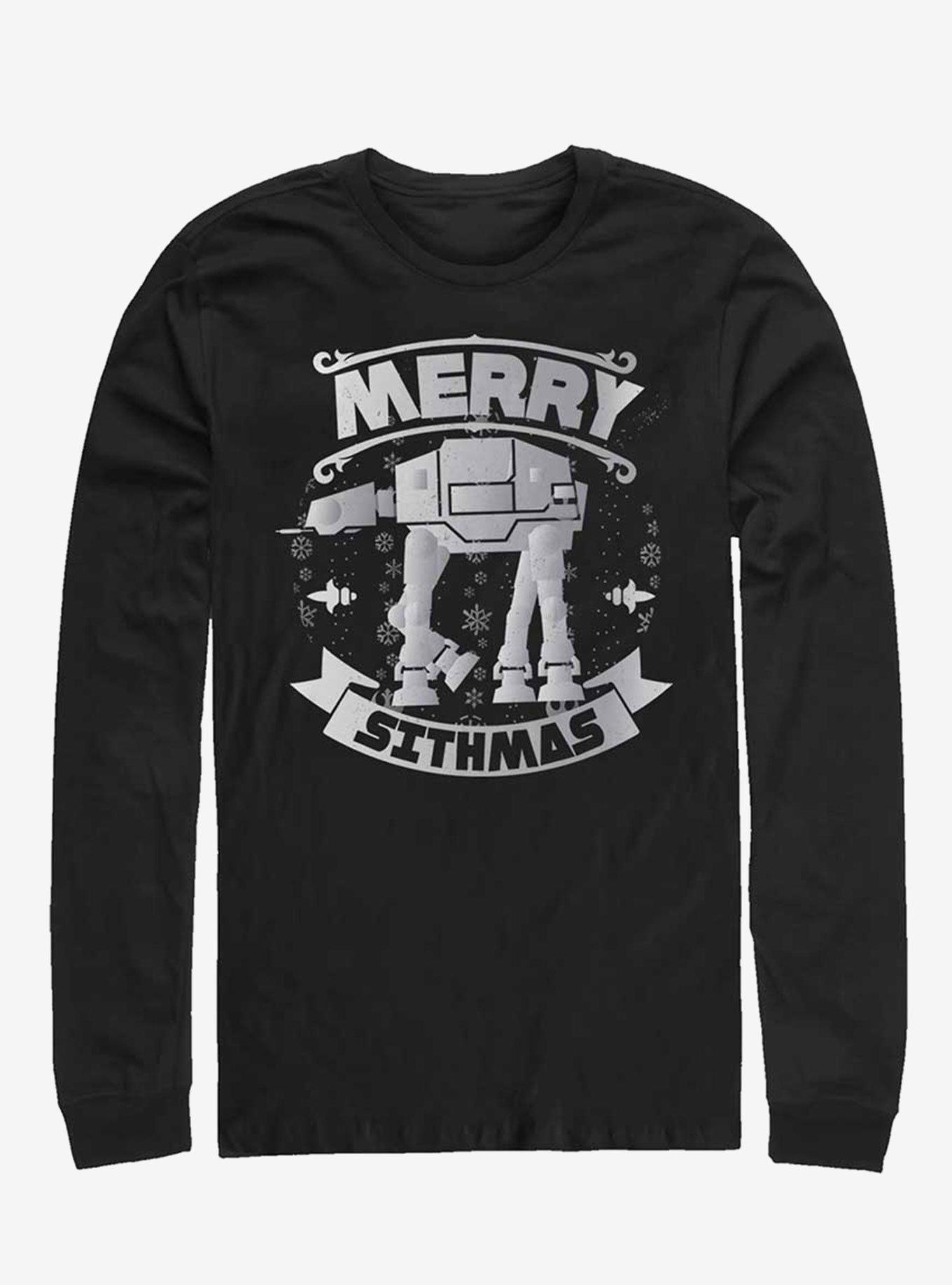 Star Wars AT-AT Sithmas Long-Sleeve T-Shirt, BLACK, hi-res