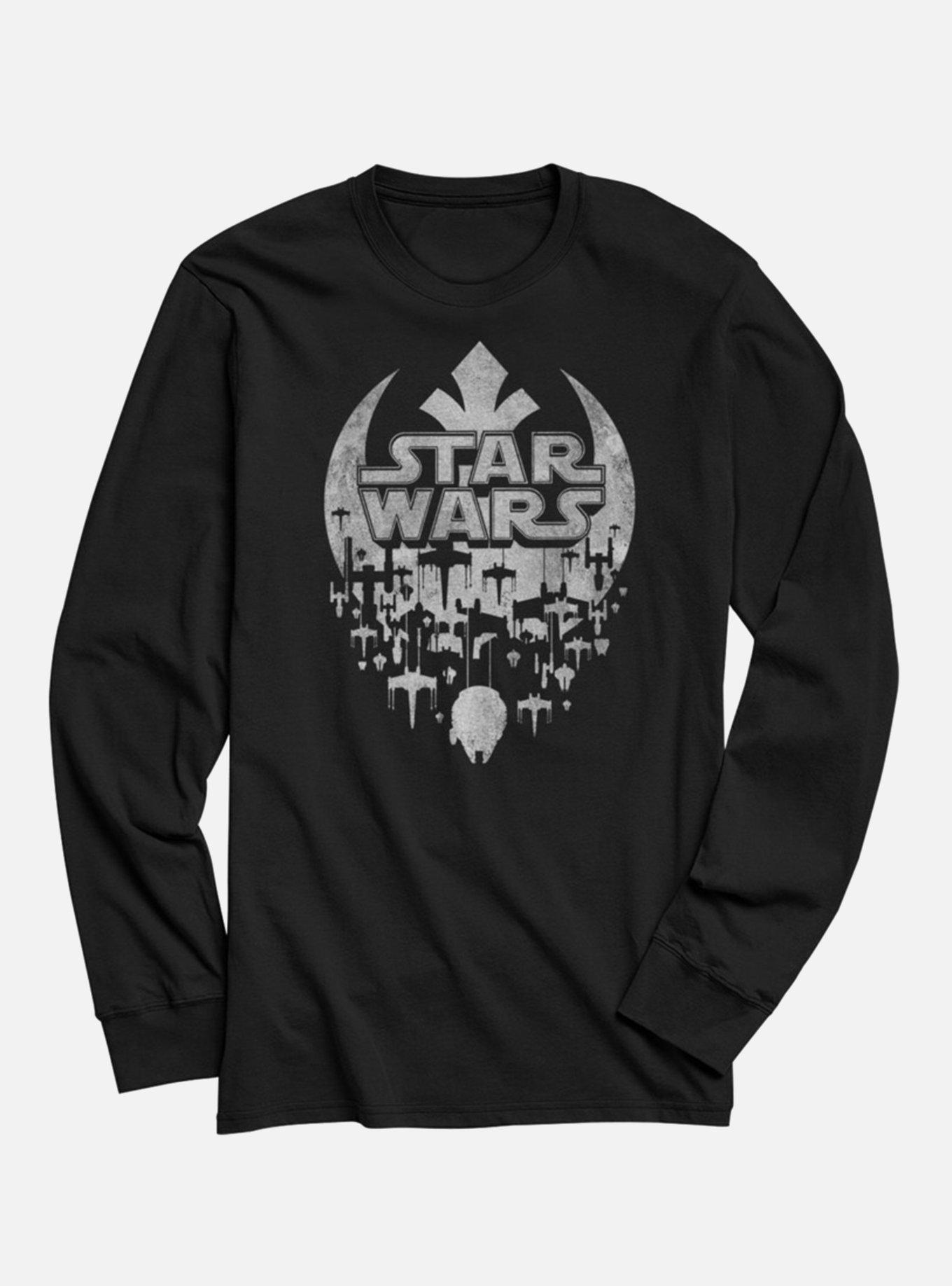 Star Wars Star Fade Long-Sleeve T-Shirt, BLACK, hi-res