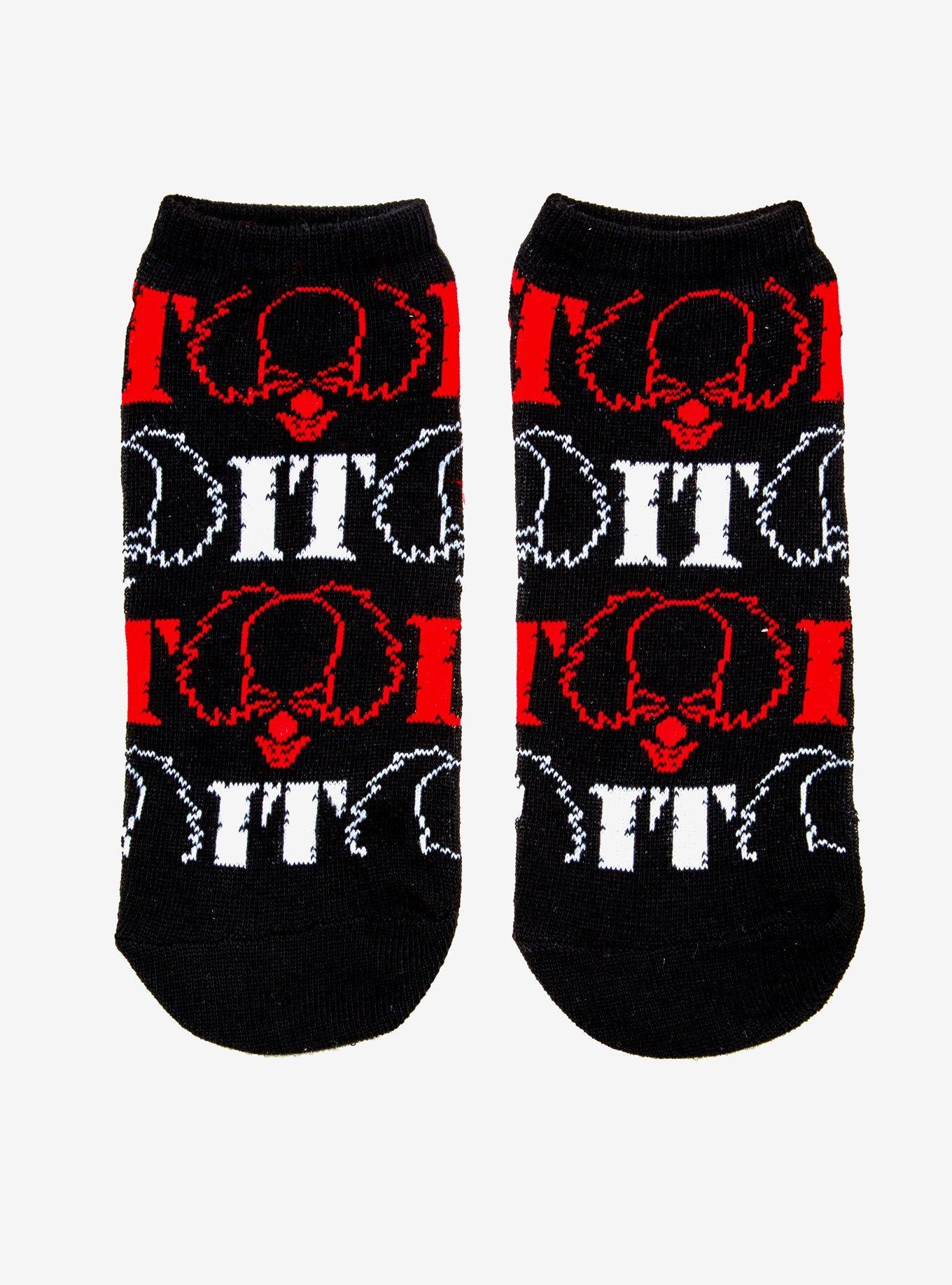 IT Pennywise Head No-Show Socks | Hot Topic