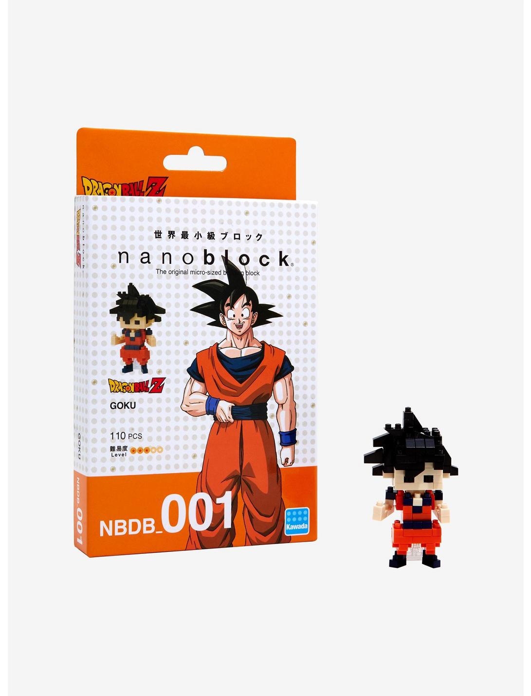 Nanoblock Dragon Ball Z Goku Micro-Sized Building Block Set, , hi-res