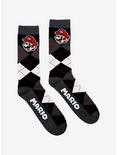 Super Mario Bros. Argyle Mario Crew Socks, , hi-res