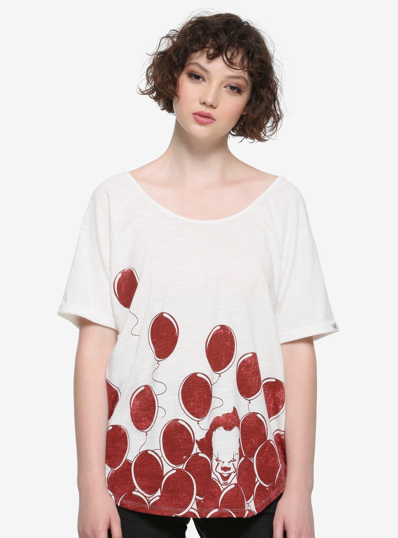 IT Chapter Two Pennywise Balloons Girls Strappy Top, RED, hi-res