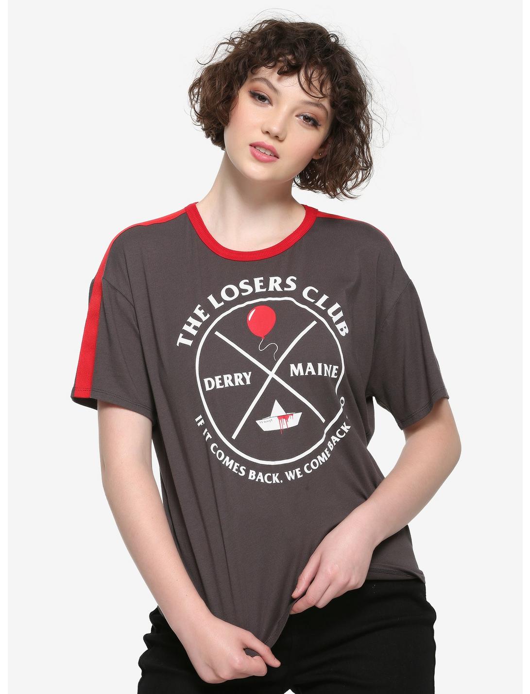 IT Chapter Two Losers Club Girls Crop T-Shirt, MULTI, hi-res