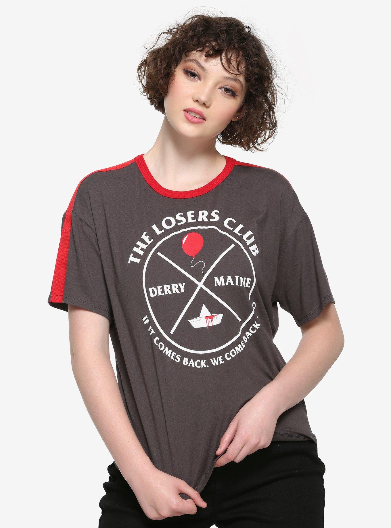 IT Chapter Two Losers Club Girls Crop T-Shirt, MULTI, hi-res