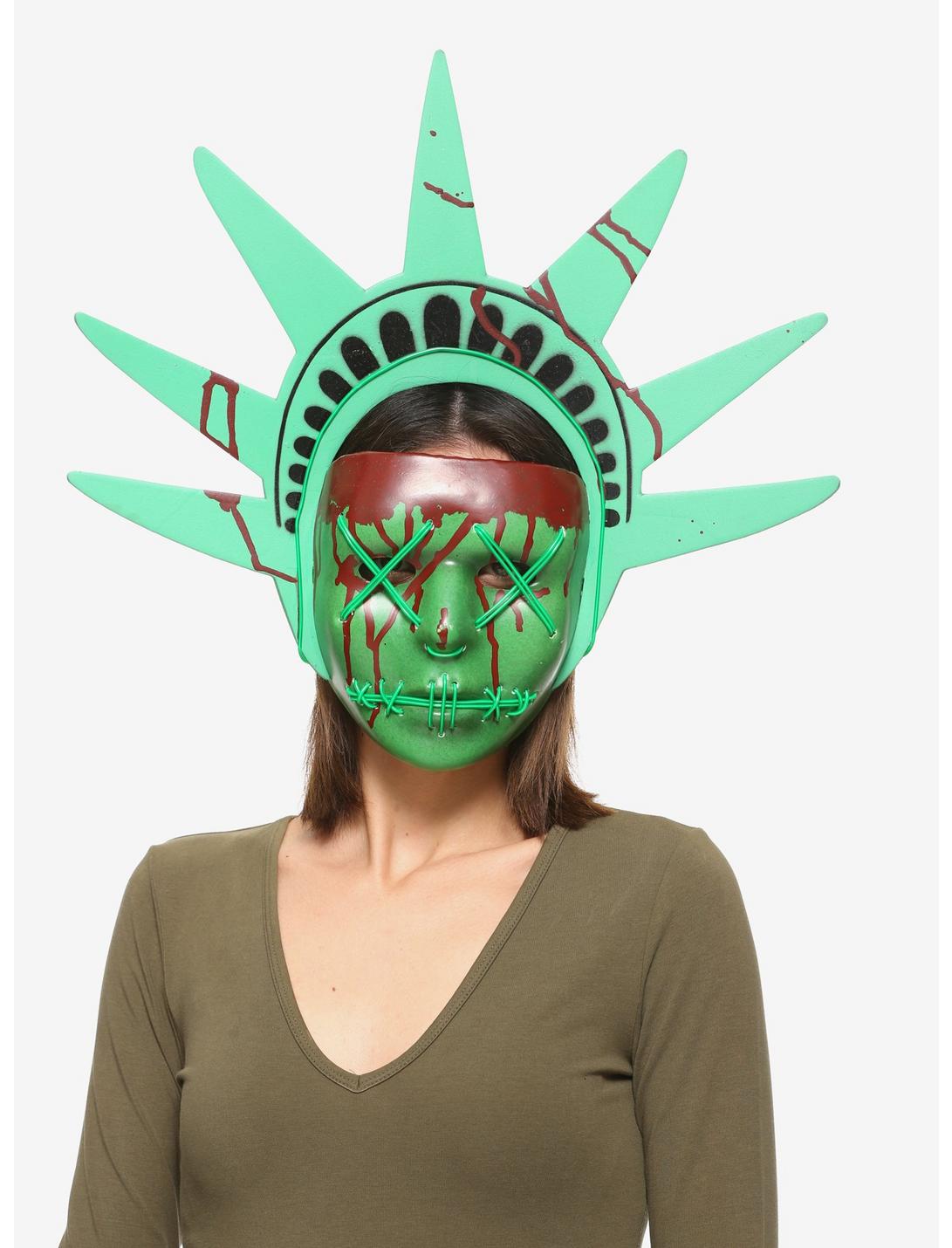 The Purge: Election Year Lady Liberty Light-Up Mask, , hi-res