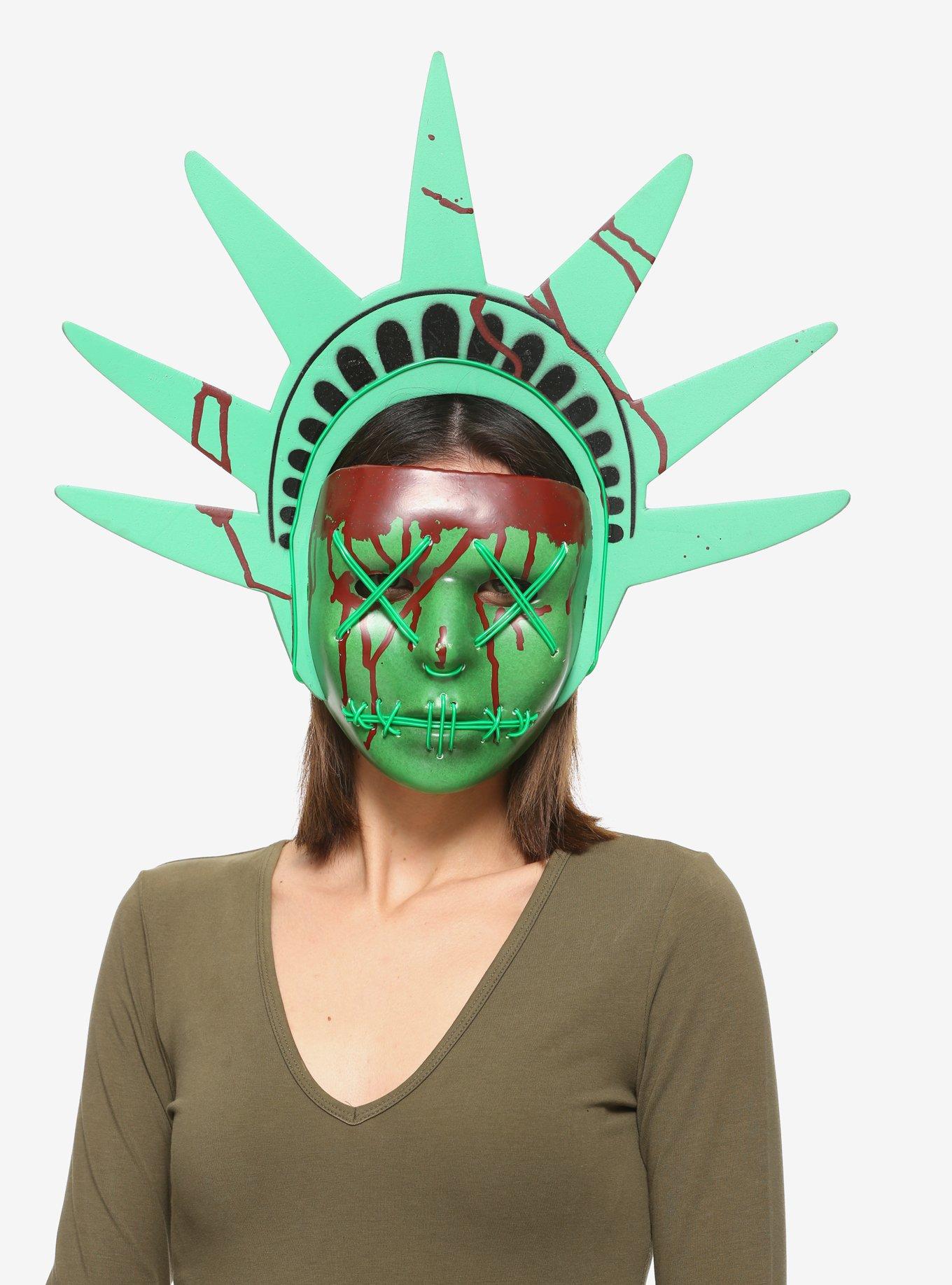 The Purge: Election Year Lady Liberty Light-Up Mask, , hi-res