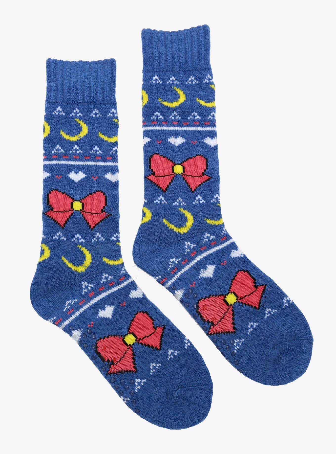 Sailor Moon Ugly Sweater Slipper Socks, , hi-res