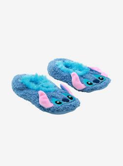 Disney Lilo & Stitch Pastel Cozy Fluffy Slipper Socks Anti Slip NWT licensed 