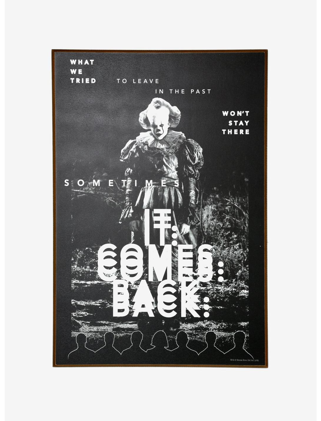 IT Chapter Two Pennywise Black & White Wood Wall Art, , hi-res