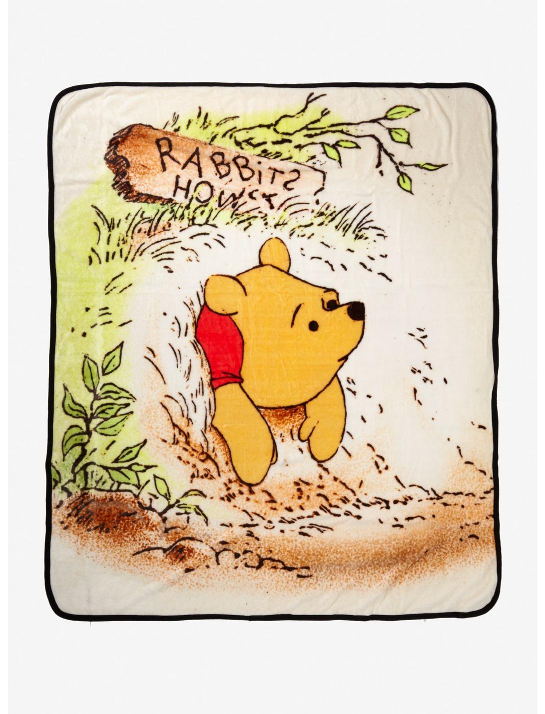 Disney Winnie The Pooh Storybook Art Throw Blanket, , hi-res