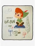Disney Peter Pan Never Grow Up Throw Blanket, , hi-res