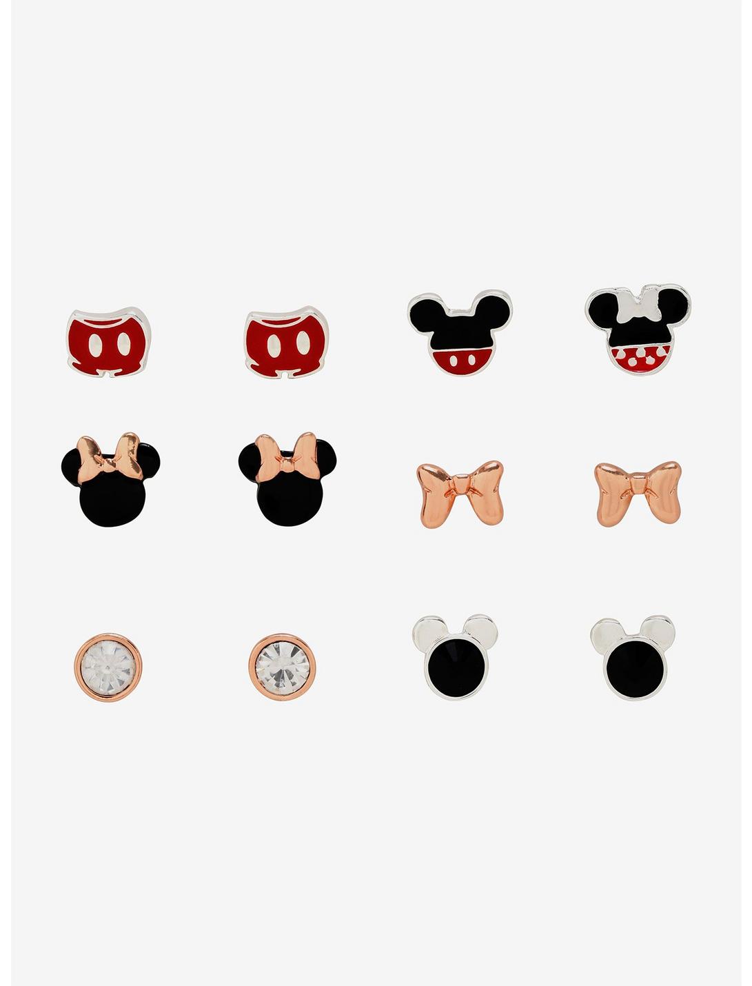 Disney Mickey Mouse & Minnie Mouse Earring Set, , hi-res