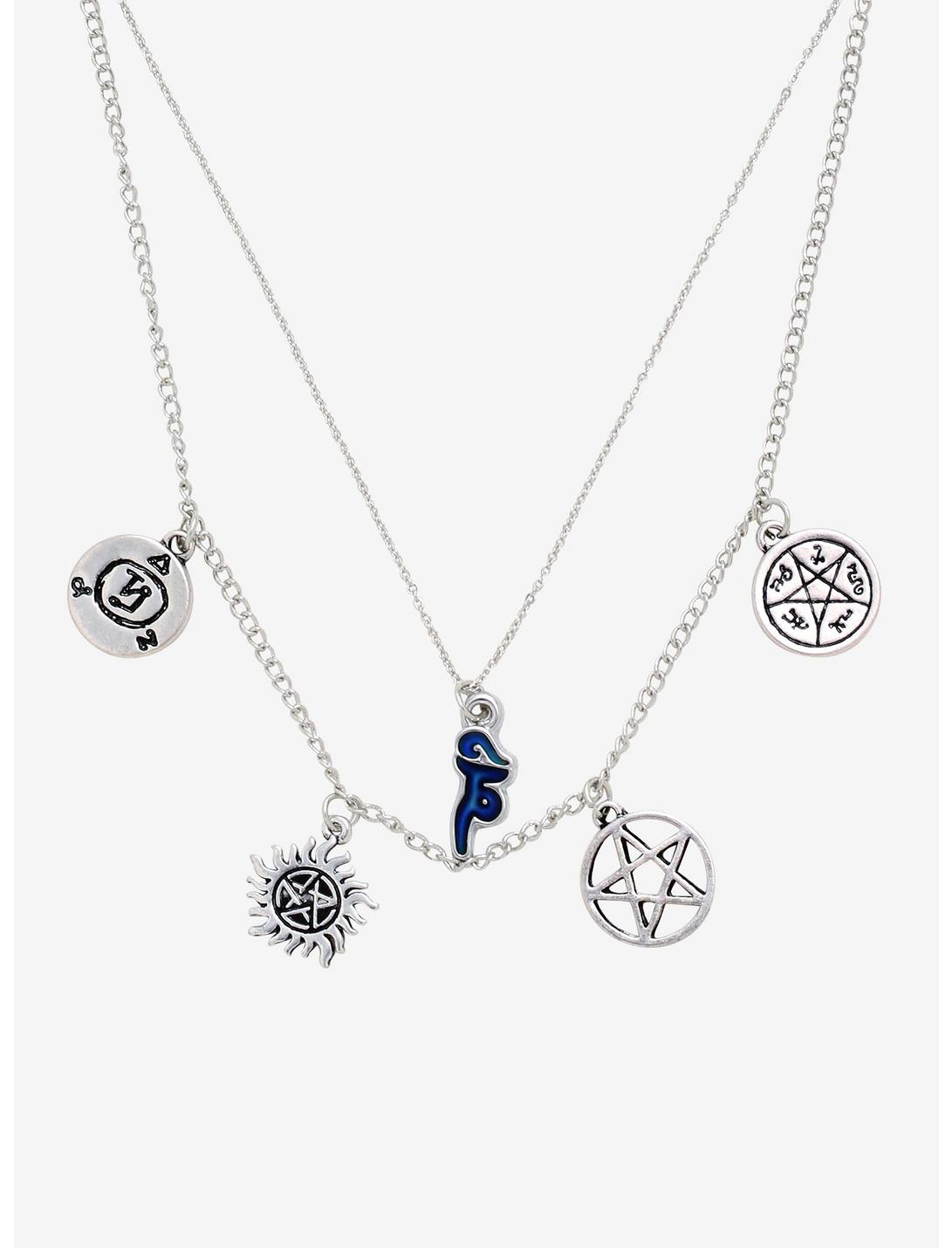 Supernatural Symbols Layered Necklace, , hi-res