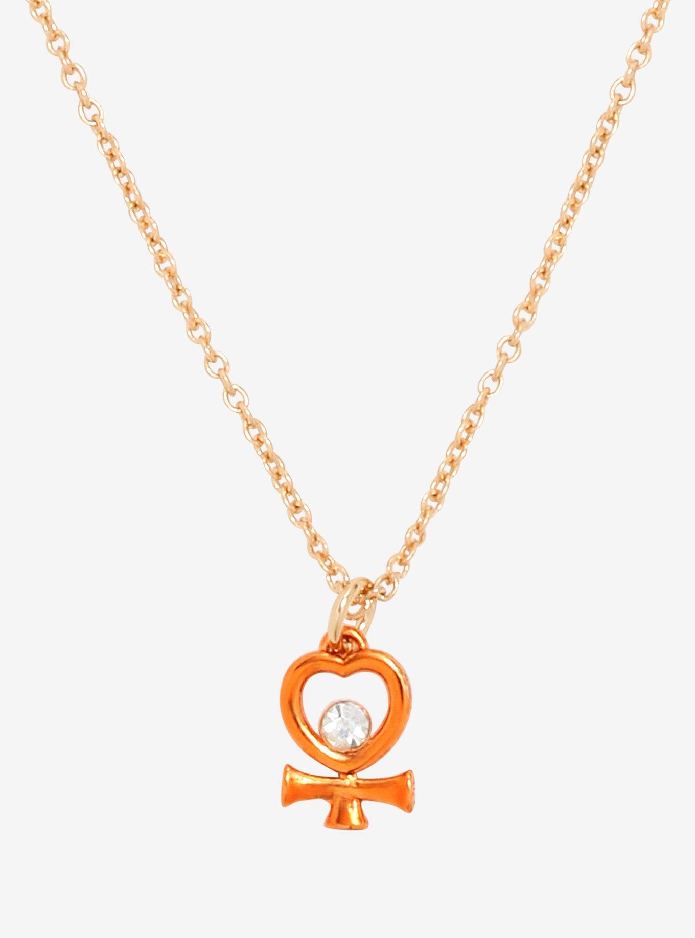 Sailor Moon Sailor Venus Dainty Symbol Necklace, , hi-res