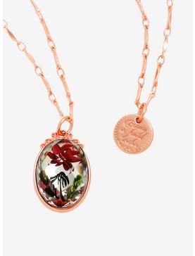 Disney Beauty And The Beast Rose Layered Necklace, , hi-res