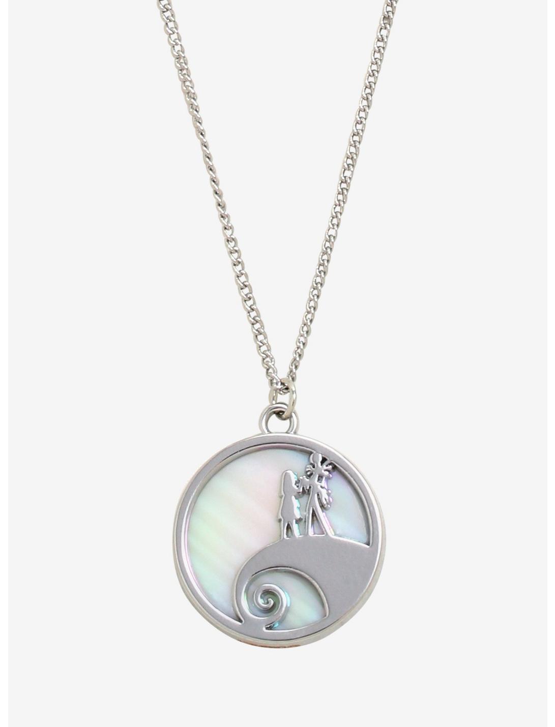 The Nightmare Before Christmas Jack & Sally Charm Necklace, , hi-res