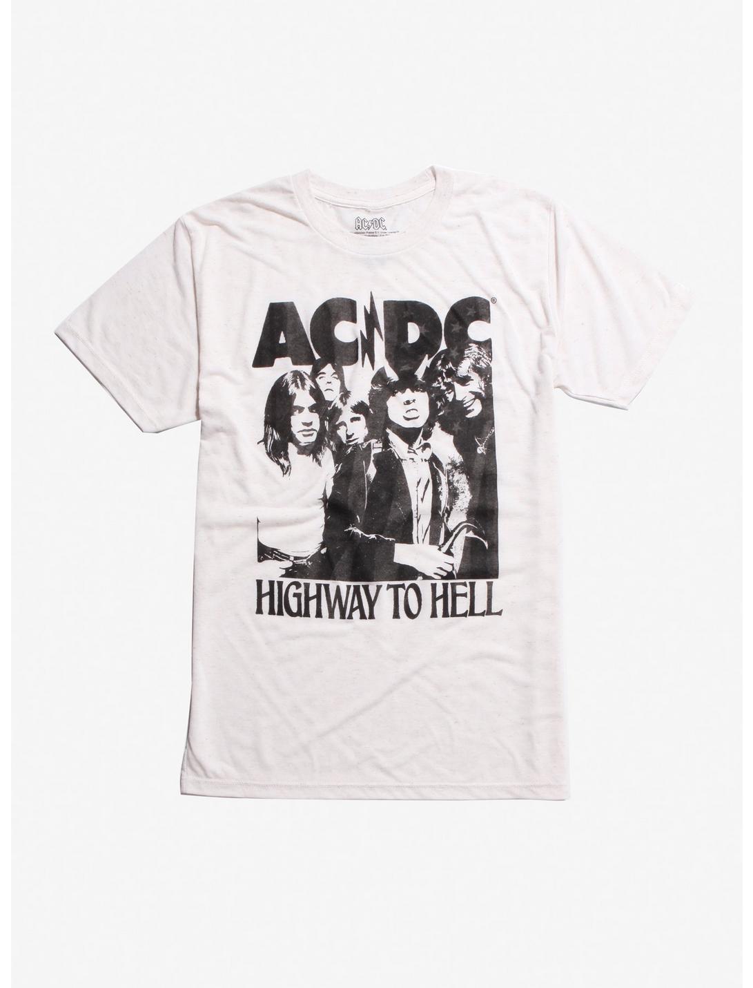 AC/DC Highway To Hell Heather Cream T-Shirt, WHITE, hi-res