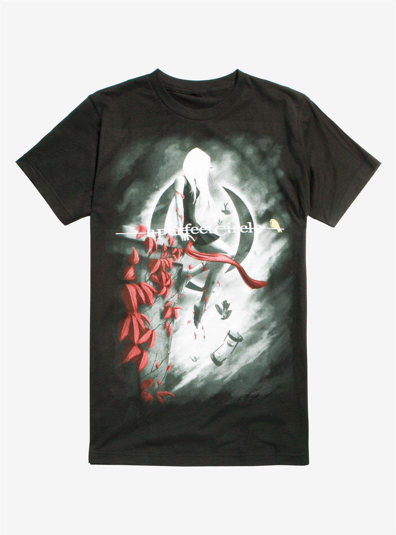 A Perfect Circle Girl On A Ledge T-Shirt, BLACK, hi-res