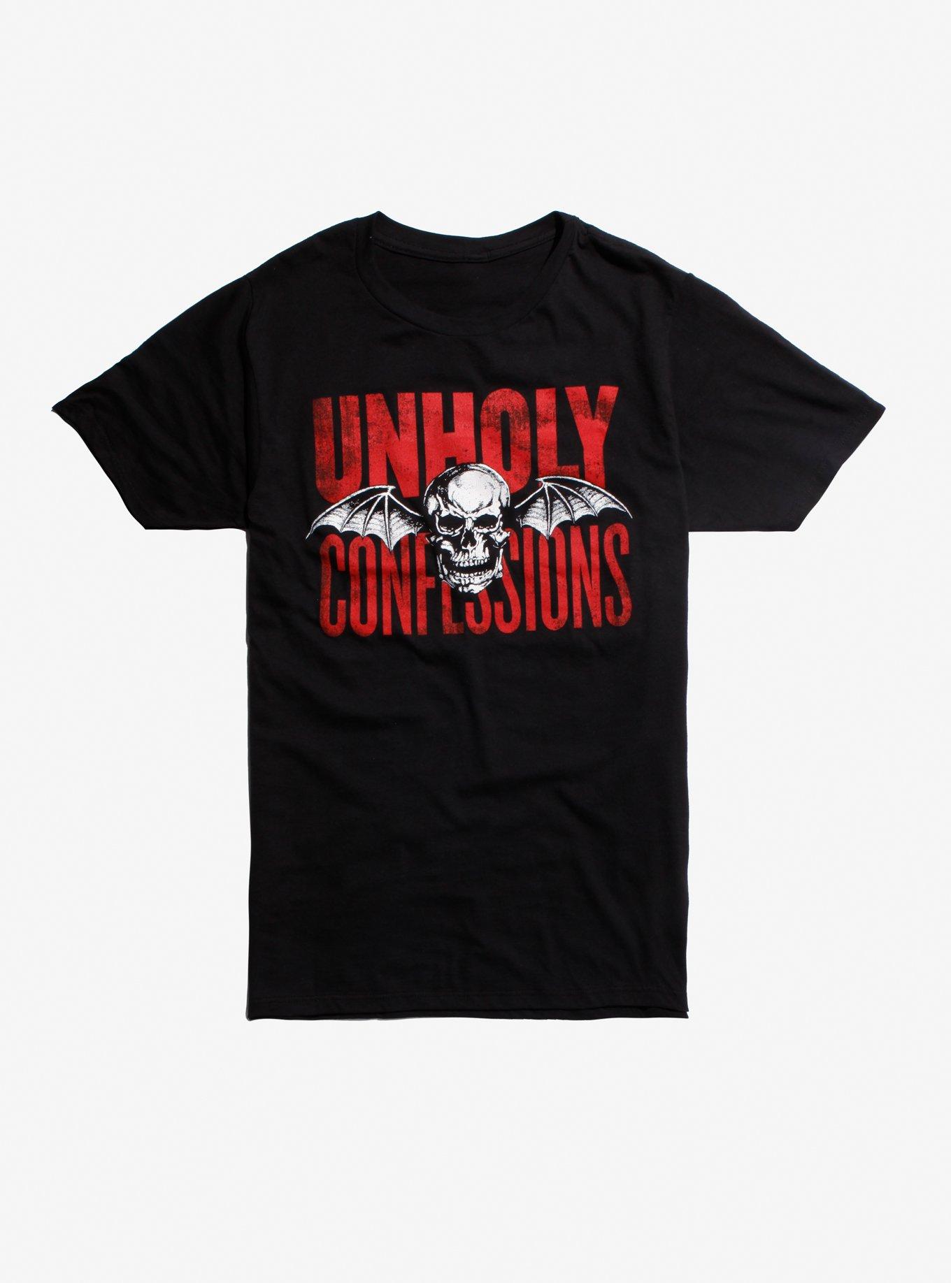 Avenged Sevenfold Unholy Confessions T-Shirt, BLACK, hi-res