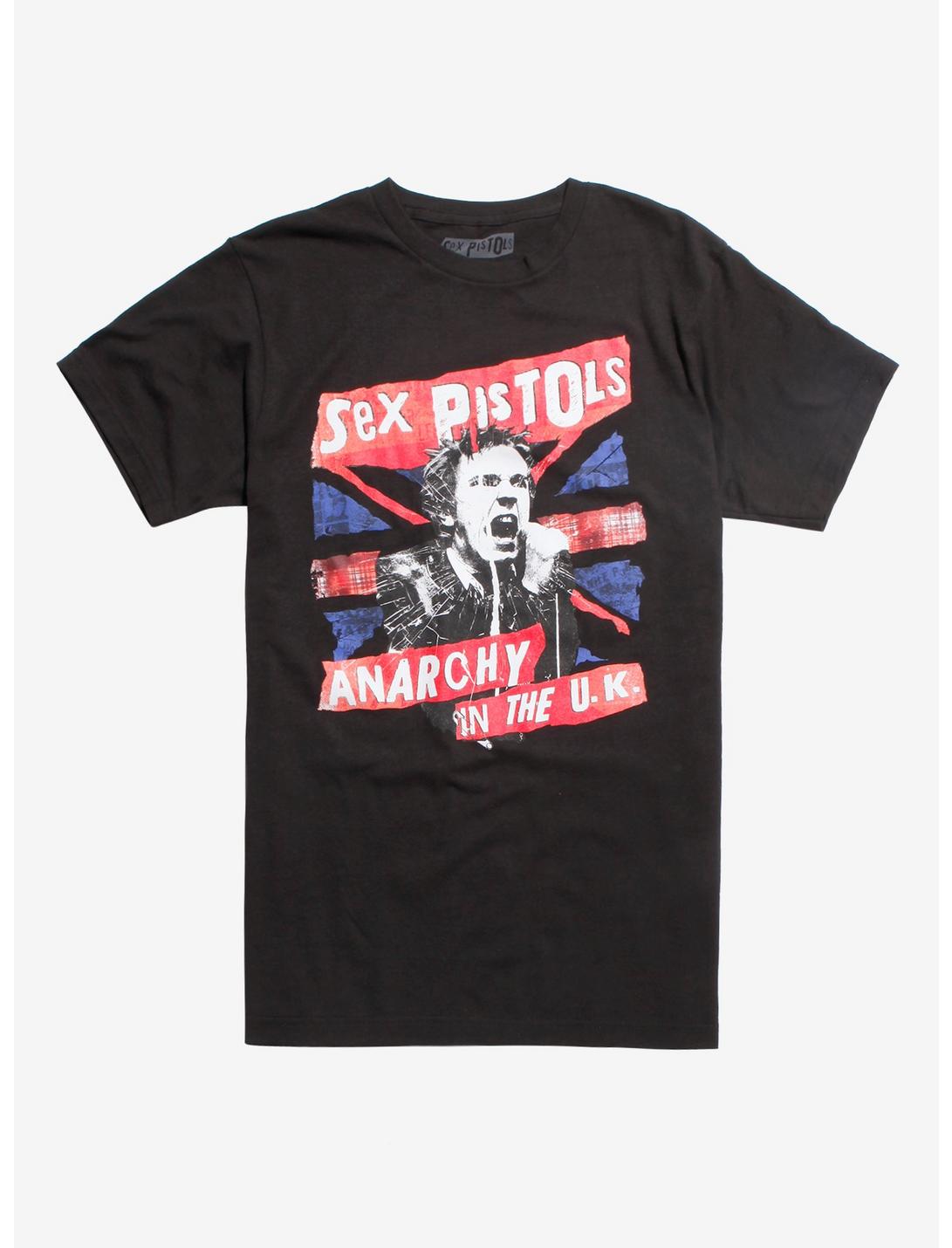 Sex Pistols Anarchy In The U.K. T-Shirt, BLACK, hi-res