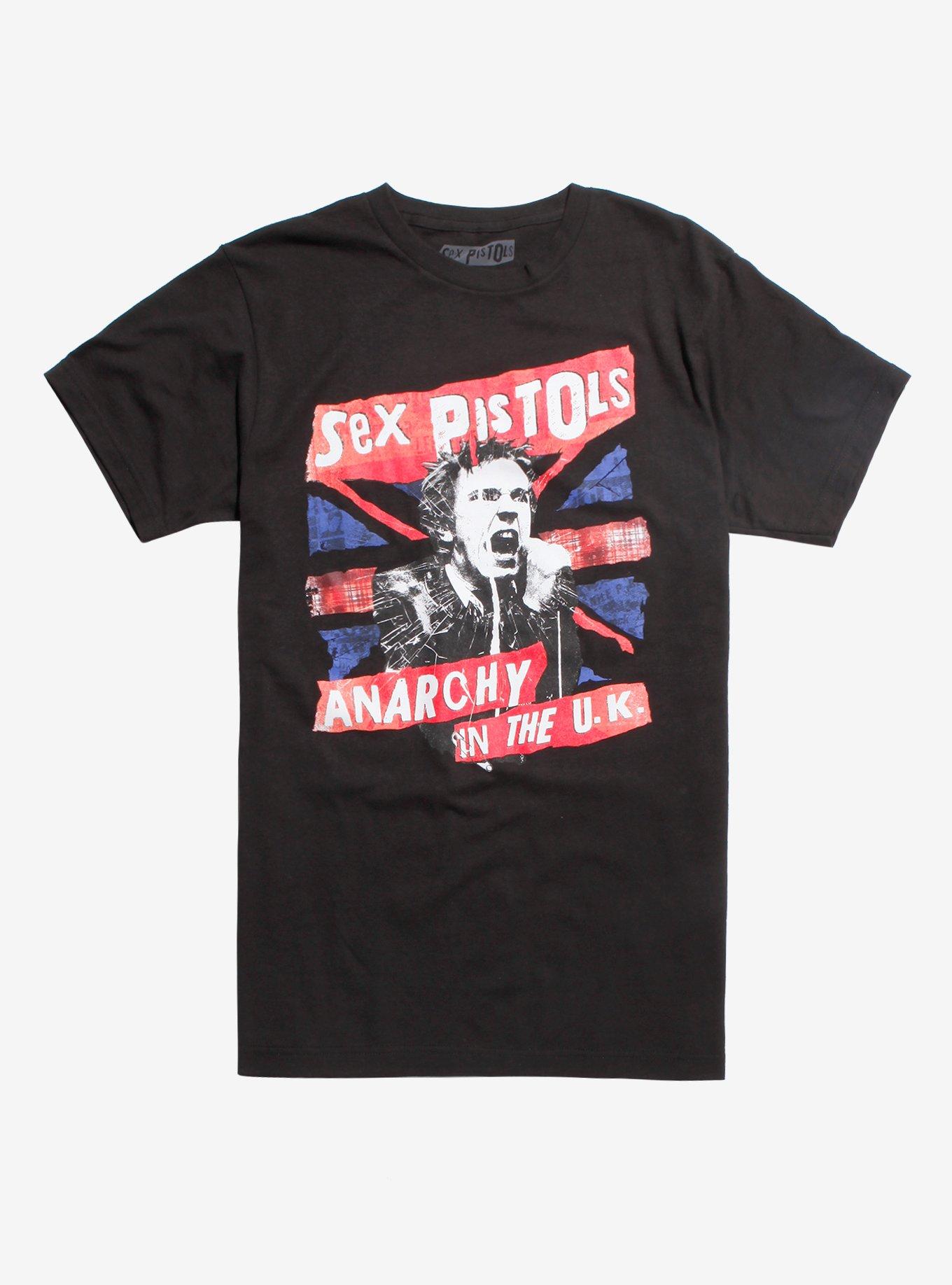 Sex Pistols Anarchy In The U.K. T-Shirt, BLACK, hi-res