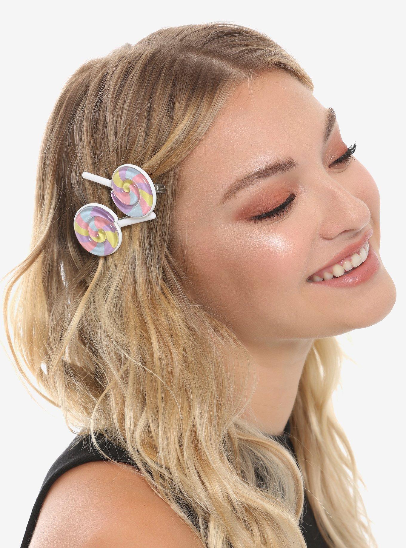 Lollipop Hair Barrette 2 Pack, , hi-res
