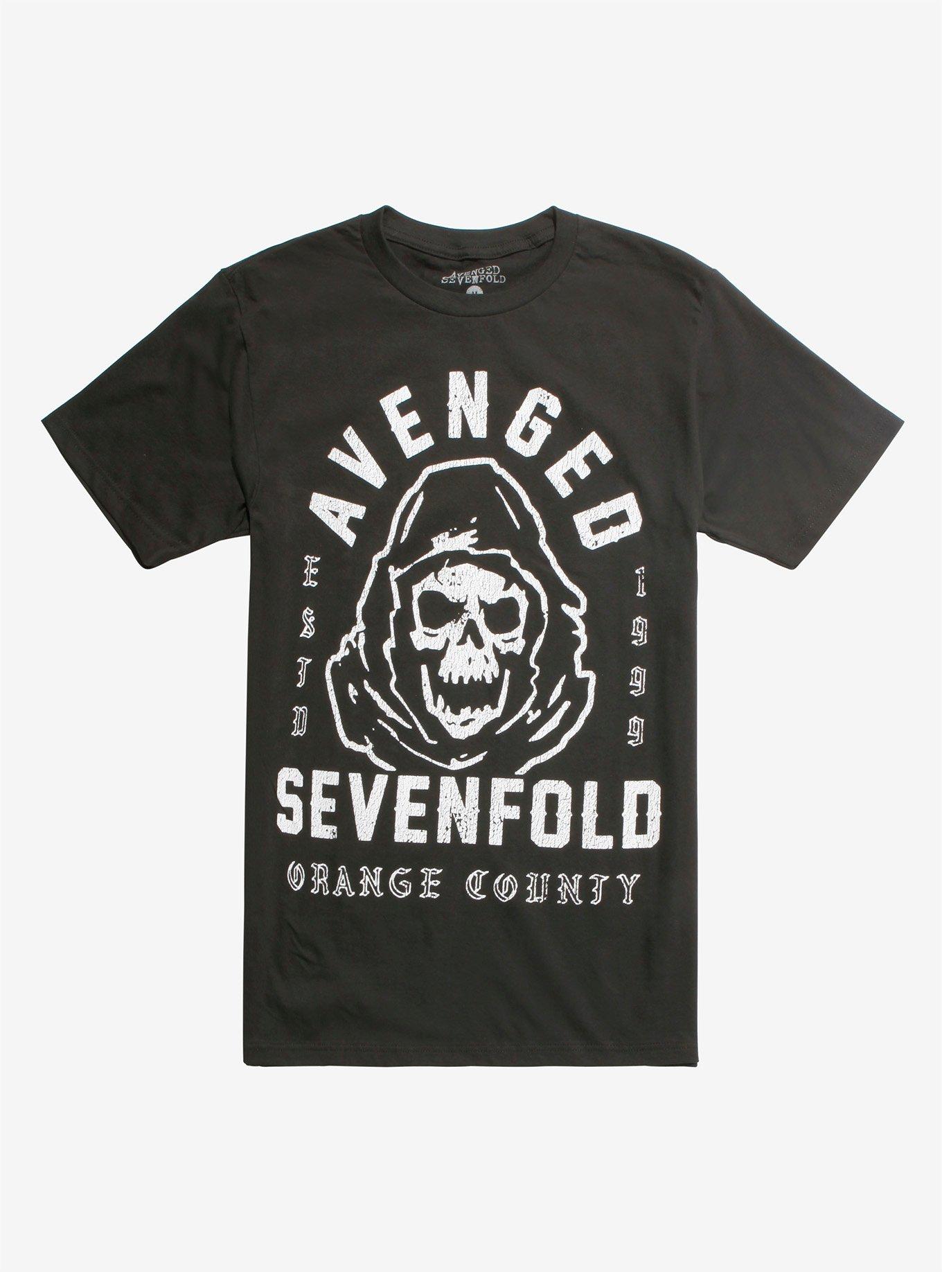 Avenged Sevenfold Estd. 1999 Reaper T-Shirt, BLACK, hi-res